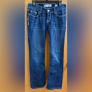 BKE Women's Medium Dark Blue Bootcut Jeans